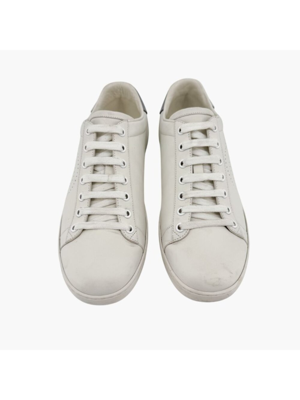 Gucci Ace GG Interlock Logo Low Top Sneakers White Leather Size 39 US 9 Women - Picture 2 of 14